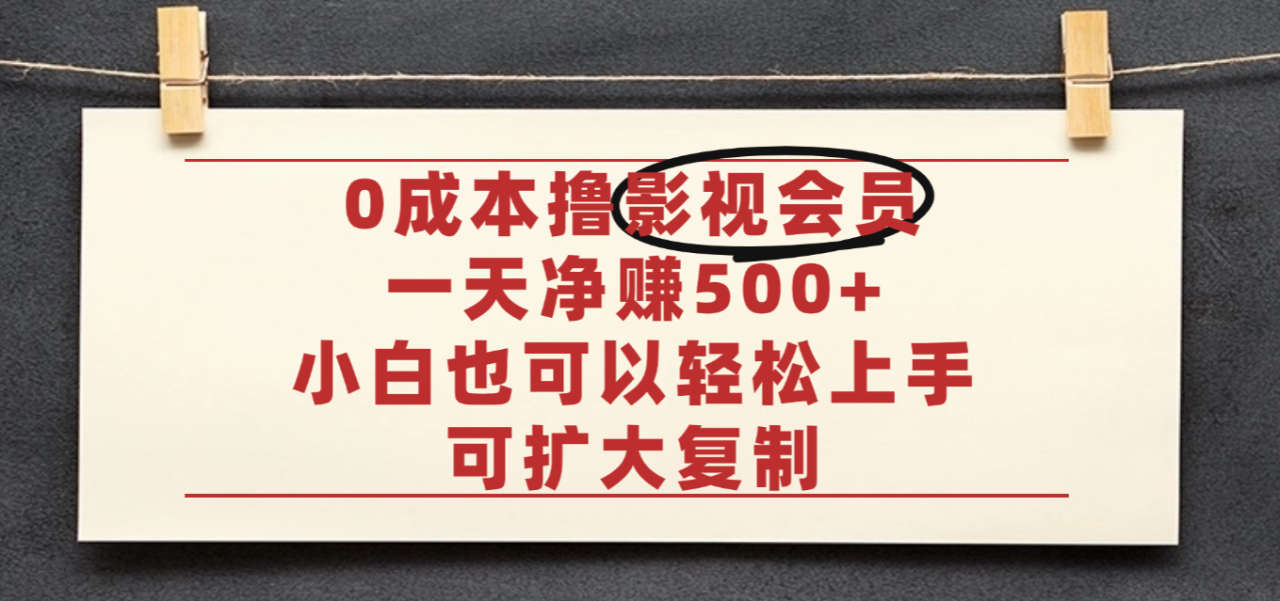 亲测,0成本可批量操作,靠卖影视会员实测月入30000+ 亲测,0成本可批量操作,靠卖影视会员实测月入30000+